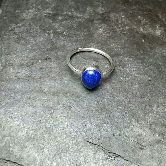Boho Lapis Lazuli Ring - Picture 2 of 4